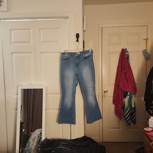 L'AGENCE Sky Blue Wide Leg Jeans